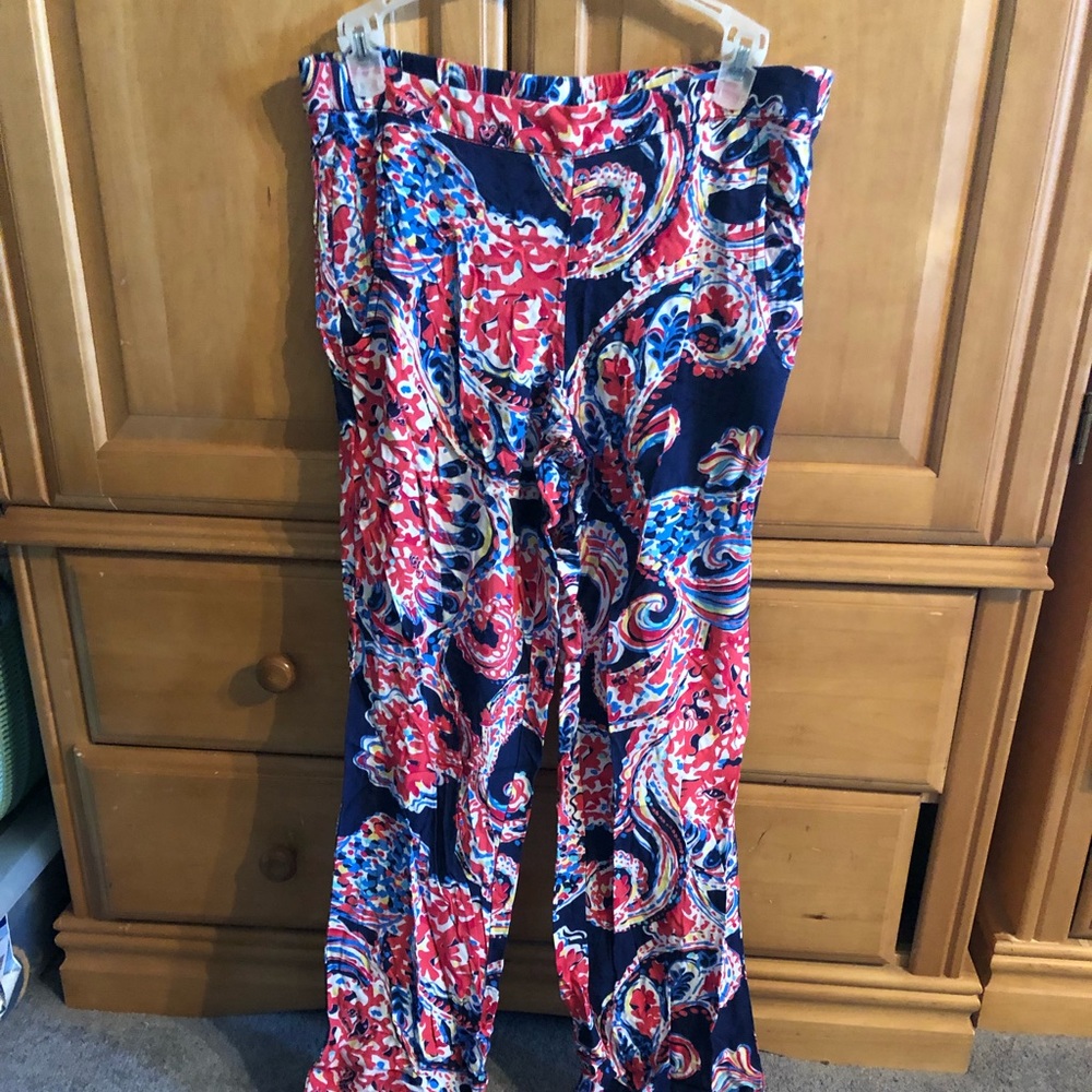 Palazzo pants - beautiful colors and pattern